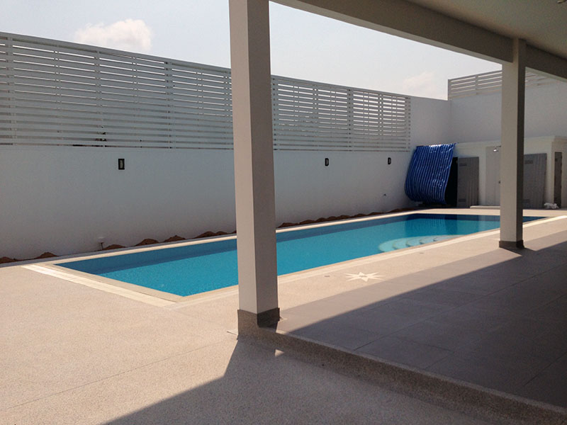 swimming pool, terrace, screen