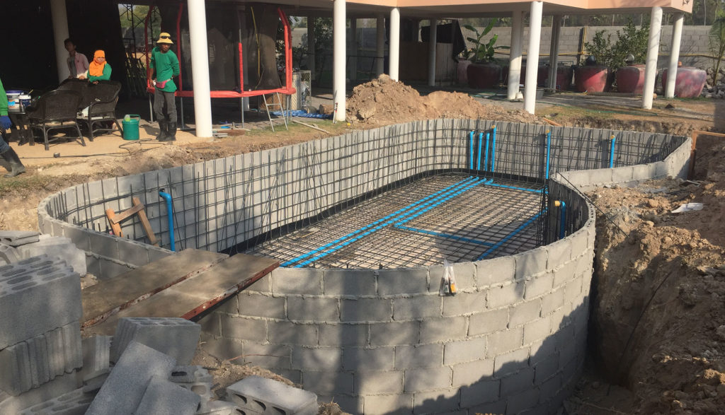 pool construction in Hua Hin