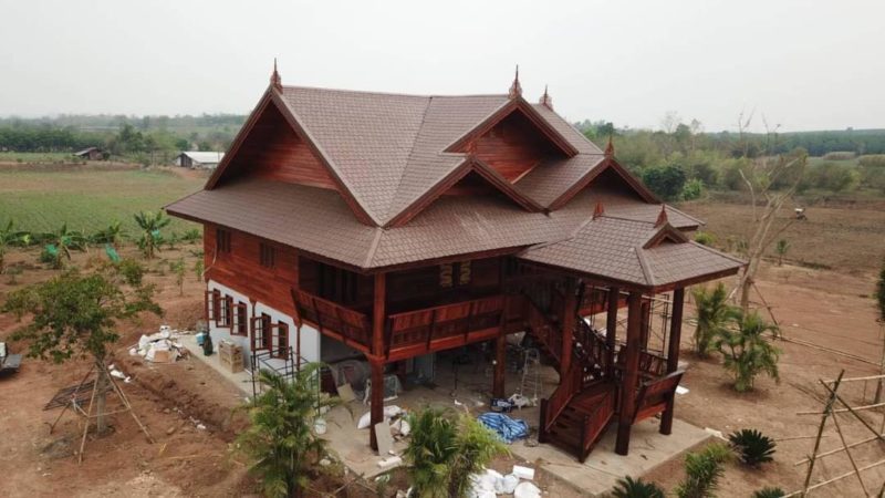 Traditional Thai home in Central Thailand