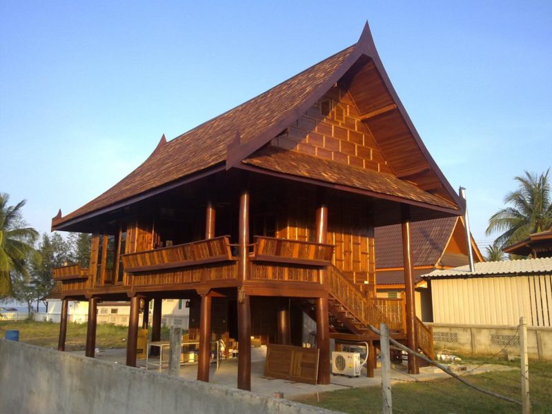Small traditional Thai house